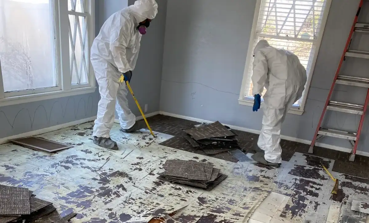 Restoration workers completing property damage cleanup and repairs in Othello